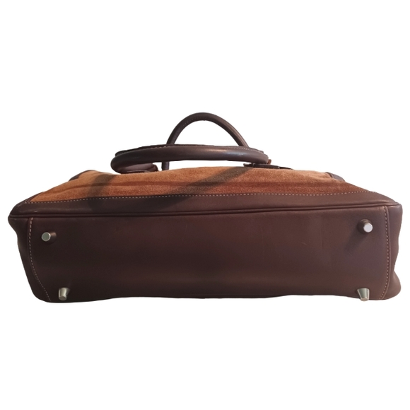 COACH LOP9423 VINTAGE "BONNIES LEGACY" SUEDE/LEATHER TOTE/SATCHEL BAG - Picture 4 of 14